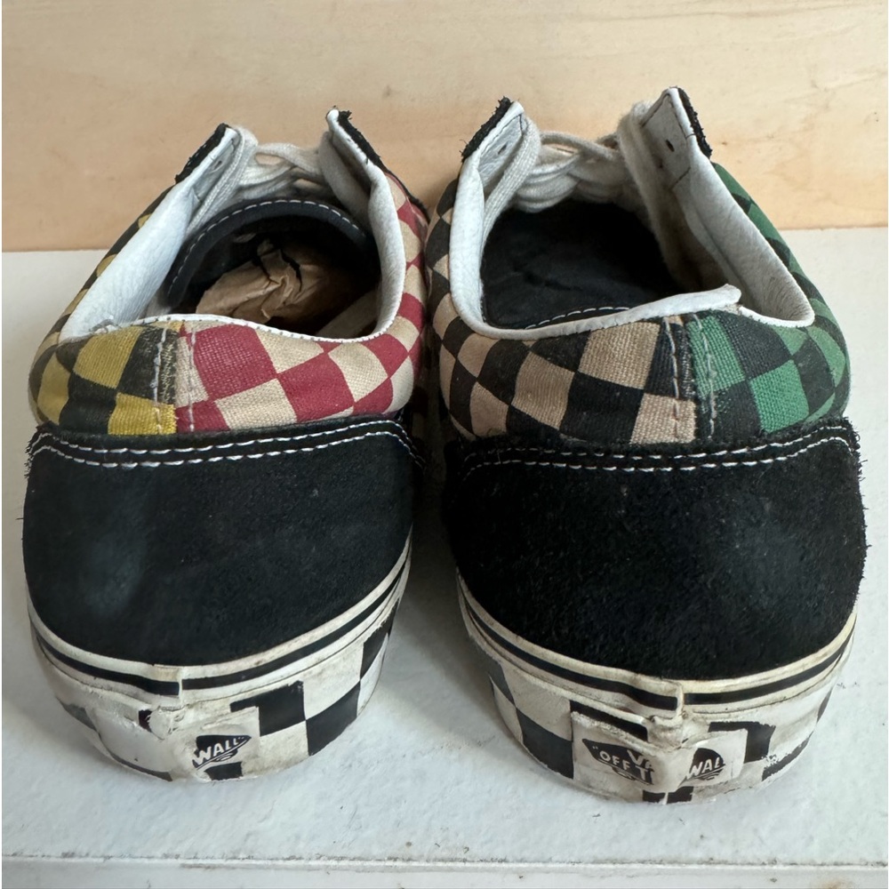 Vans Old Skool Checkerboard Multi Color Rasta Siz… - image 7
